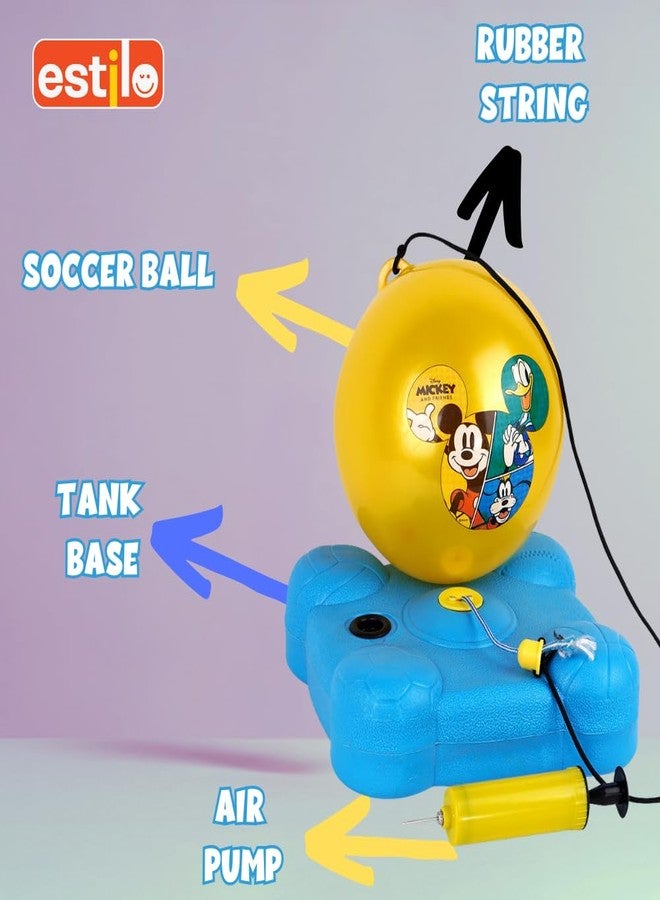 إستلو مجموعة ألعاب كرة القدم Estilo Reflex Mickey - مجموعة تدريب كرة قدم من 3 قطع للأطفال | تُحسّن الركل والمراوغة واللمسة الأولى والمهارات | مجموعة ألعاب كرة قدم | للأعمار من 4 سنوات فما فوق - Image 4